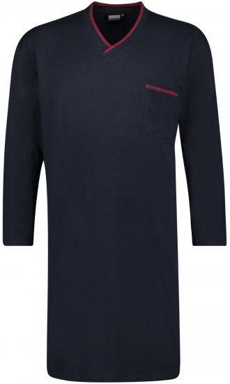 Adamo Bill Long Nightshirt Navy - Undertøj og Badetøj - Badetøj og Undertøj i store størrelser 