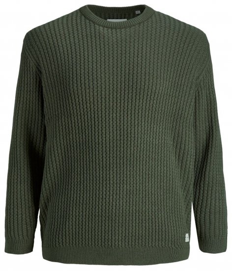 Jack & Jones JCOBRANDON Knit Forest - Trøjer og hættetrøjer - Trøjer og Hættetrøjer i store størrelser - 2XL-14XL