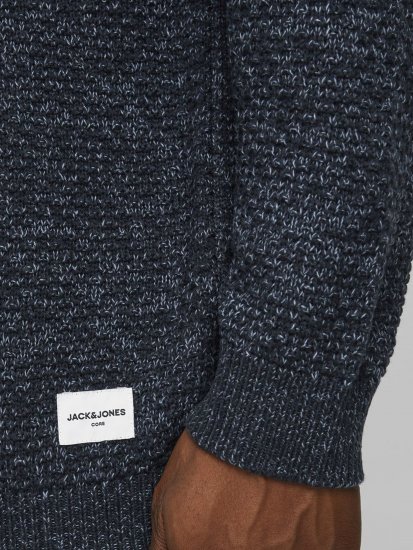 Jack & Jones JCOBRANDON Knit Navy Blazer - Trøjer og hættetrøjer - Trøjer og Hættetrøjer i store størrelser - 2XL-14XL