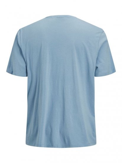 Jack & Jones JJMOON T-shirt Faded Denim - T-shirts - T-shirts i store størrelser - 2XL-14XL