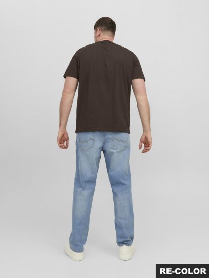 Jack & Jones STAR T-shirt Brown - T-shirts - T-shirts i store størrelser - 2XL-14XL