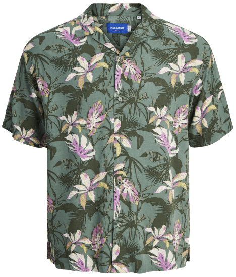 Jack & Jones JORLUKE TAMPA AOP Shirt Laurel Wreath - Skjorter - Skjorter til store mænd 2XL- 8XL