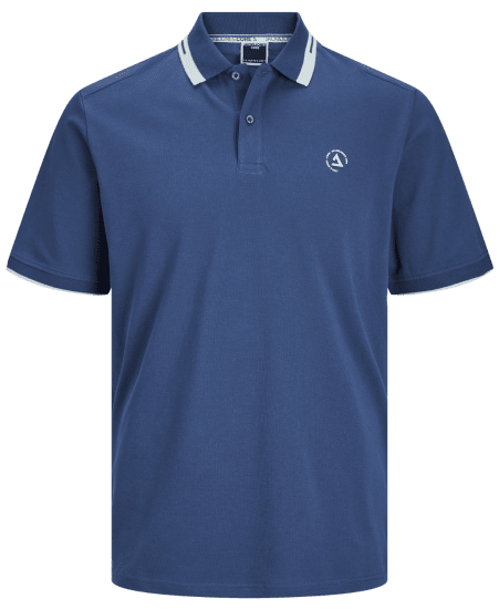 Jack & Jones JCOHASS LOGO Polo Ensign Blue - Polotrøjer - Polotrøjer 2XL-8XL