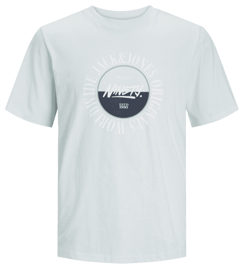 Jack & Jones JORCOBIN T-Shirt Skylight - T-shirts - T-shirts i store størrelser - 2XL-14XL