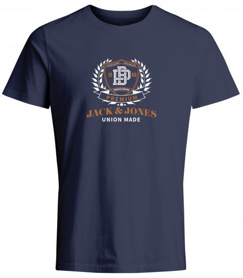 Jack & Jones JPRBLUCAMERON T-Shirt Captains Blue - T-shirts - T-shirts i store størrelser - 2XL-14XL