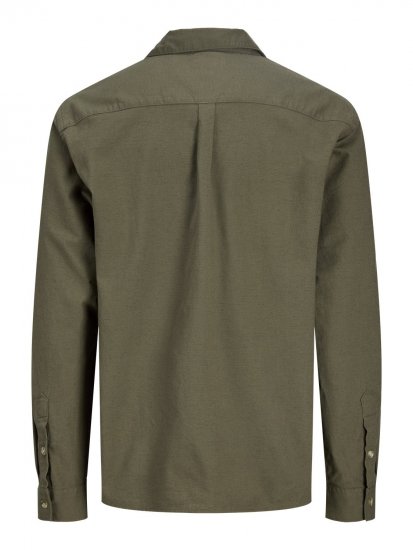 Jack & Jones Tristan Overshirt khaki - Skjorter - Skjorter til store mænd 2XL- 8XL