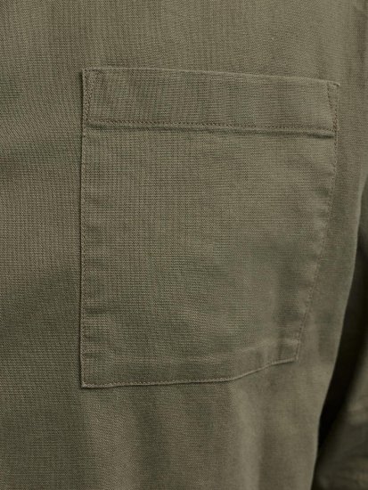 Jack & Jones Tristan Overshirt khaki - Skjorter - Skjorter til store mænd 2XL- 8XL