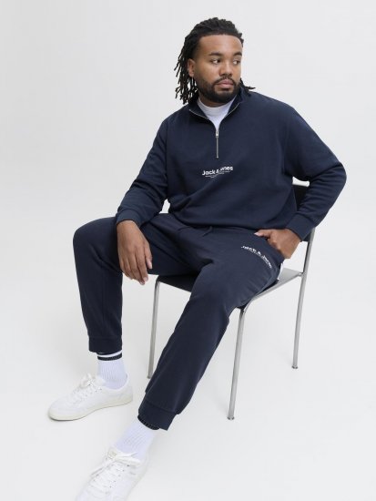 Jack & Jones Vesterbro træningsdragt mørkeblå - Trøjer og hættetrøjer - Trøjer og Hættetrøjer i store størrelser - 2XL-14XL