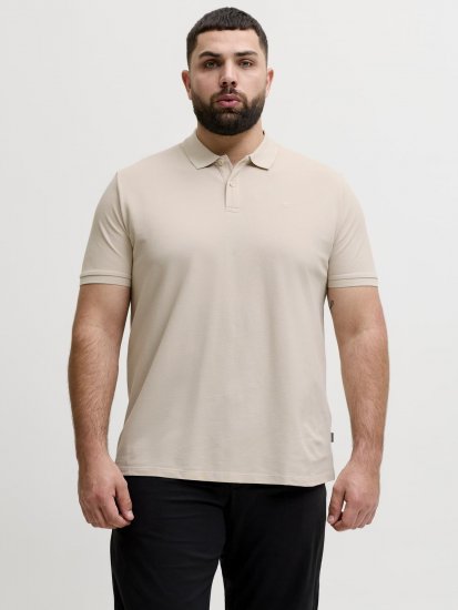 Jack & Jones Weston Piké Lys Beige - Polotrøjer - Polotrøjer 2XL-8XL