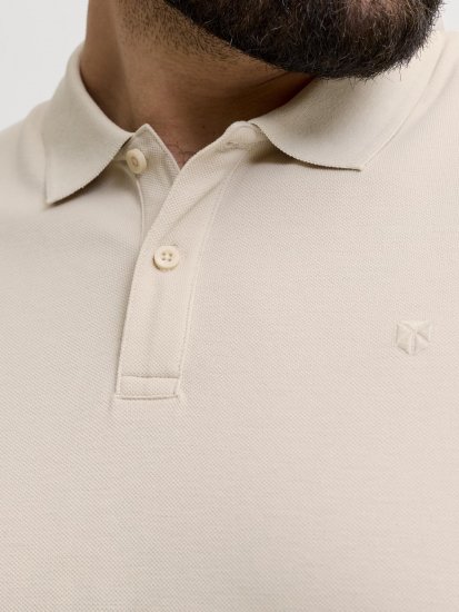 Jack & Jones Weston Piké Lys Beige - Polotrøjer - Polotrøjer 2XL-8XL