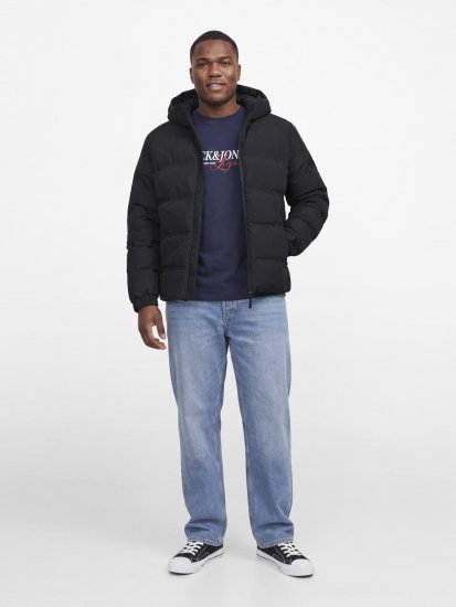 Jack & Jones Sage Pufferjakke Sort - Jakker - Jakker i store størrelser, 2XL- 12XL