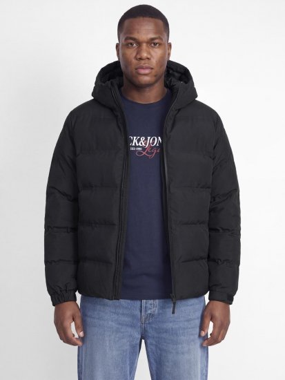 Jack & Jones Sage Pufferjakke Sort - Jakker - Jakker i store størrelser, 2XL- 12XL