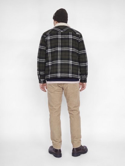 Jack & Jones Zac Teddy Skjortejakke Grøn - Jakker - Jakker i store størrelser, 2XL- 12XL