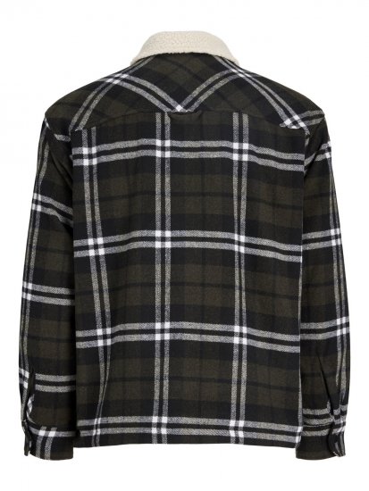 Jack & Jones Zac Teddy Skjortejakke Grøn - Jakker - Jakker i store størrelser, 2XL- 12XL