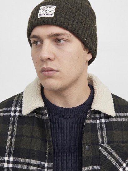 Jack & Jones Zac Teddy Skjortejakke Grøn - Jakker - Jakker i store størrelser, 2XL- 12XL