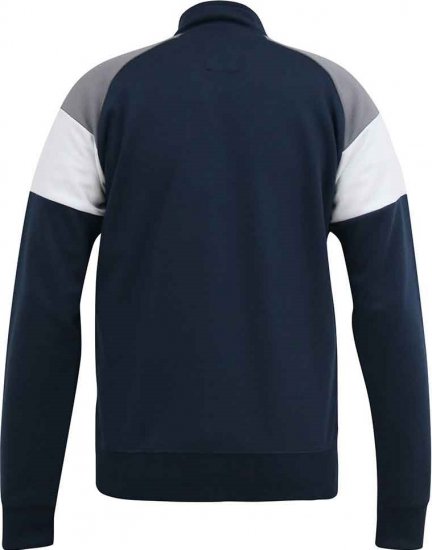 D555 JEFFREY Couture Zip Through Sweatshirt Navy - Trøjer og hættetrøjer - Trøjer og Hættetrøjer i store størrelser - 2XL-14XL