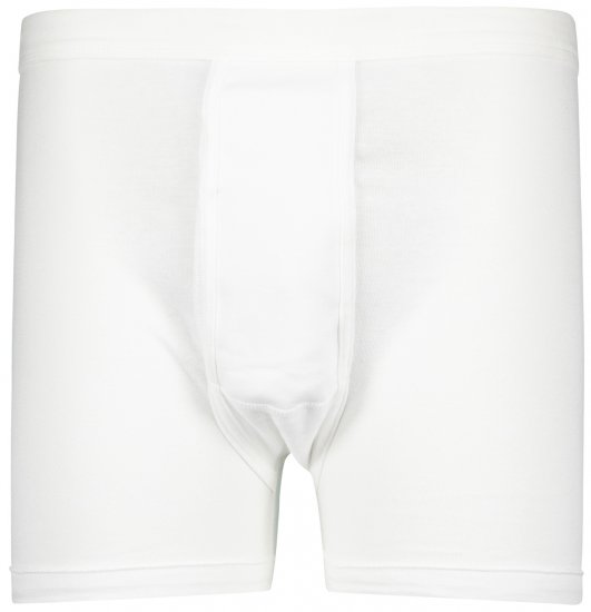 Adamo Royal Fine Ribbed Boxer shorts White - Undertøj og badetøj - Badetøj og Undertøj i store størrelser 