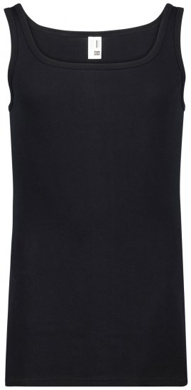 Adamo Royal Fine Ribbed Undershirt Black - Undertøj og badetøj - Badetøj og Undertøj i store størrelser 