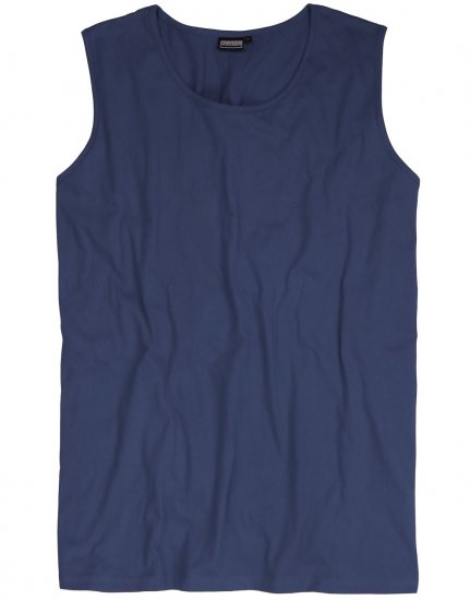 Adamo Rod Comfort Fit Tank Top Denim Blue - T-shirts - T-shirts i store størrelser - 2XL-14XL