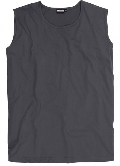 Adamo Rod Comfort Fit Tank Top Charcoal - T-shirts - T-shirts i store størrelser - 2XL-14XL
