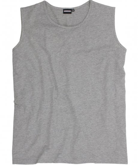 Adamo Rod Comfort Fit Tank Top Grey - T-shirts - T-shirts i store størrelser - 2XL-14XL