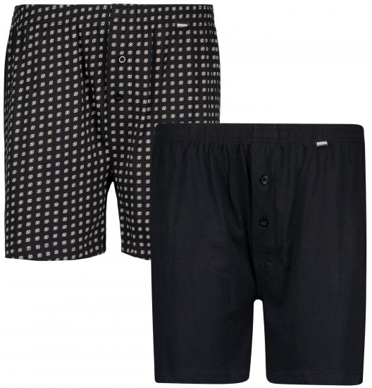 Adamo Dean Boxershorts 2-pack Black - Undertøj og badetøj - Badetøj og Undertøj i store størrelser 
