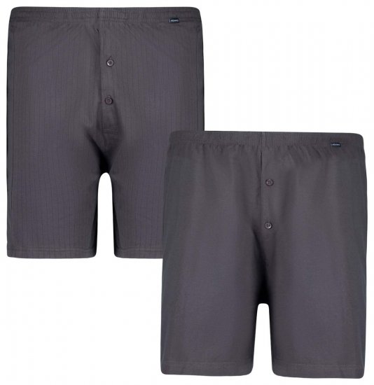 Adamo 129602 Boxershorts 2-pak Mørkegrå - Undertøj og badetøj - Badetøj og Undertøj i store størrelser 