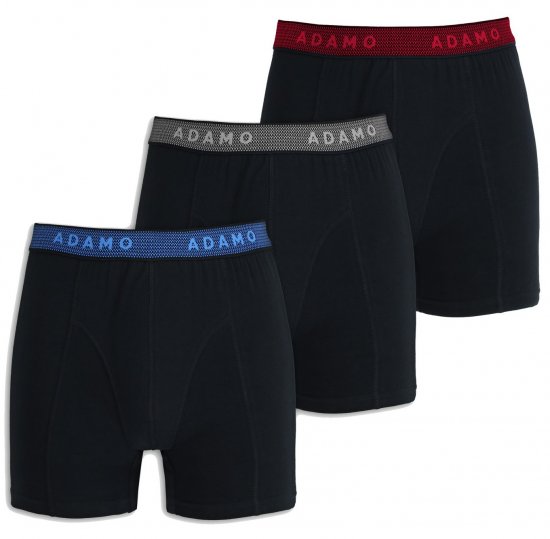 Adamo Jerry Maxi Boxers 702 Black 3-pack - Undertøj og Badetøj - Badetøj og Undertøj i store størrelser 