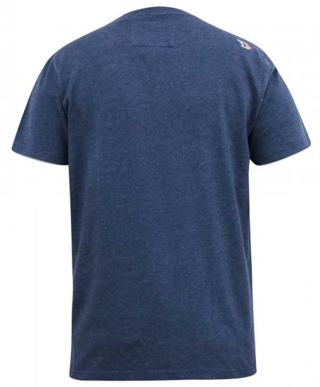 D555 ALFRED 2-Pack Brand Carrier Printed Crew Neck T-Shirts - T-shirts - T-shirts i store størrelser - 2XL-14XL