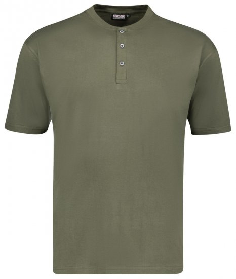 Adamo 139011 Serafino T-shirt Olivengrøn - T-shirts - T-shirts i store størrelser - 2XL-14XL