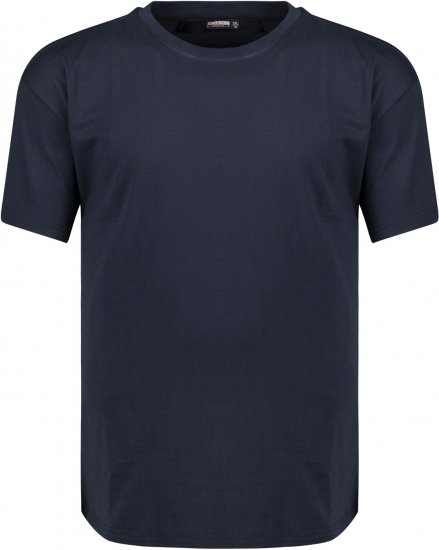 Adamo Bud Regular fit Heavy weight T-shirt Navy - T-shirts - T-shirts i store størrelser - 2XL-14XL