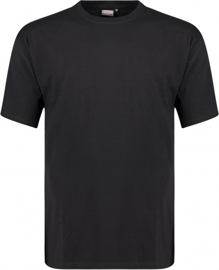 Adamo Bud Regular fit Heavy weight T-shirt Black - T-shirts - T-shirts i store størrelser - 2XL-14XL