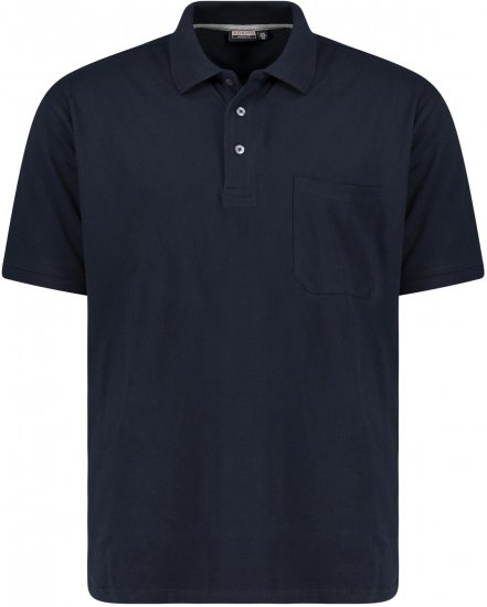Adamo Klaas Regular fit Polo Shirt with Pocket Navy - Polotrøjer - Polotrøjer 2XL-8XL