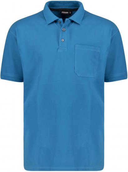 Adamo Klaas Regular fit Polo Shirt with Pocket Petrol - Polotrøjer - Polotrøjer 2XL-8XL