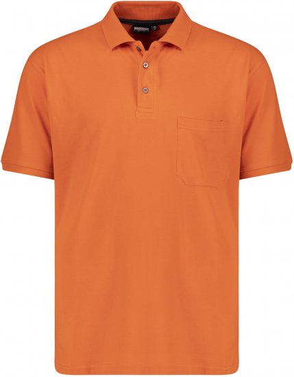 Adamo Klaas Regular fit Polo Shirt with Pocket Orange - Polotrøjer - Polotrøjer 2XL-8XL