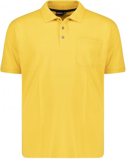 Adamo Klaas Regular fit Polo Shirt with Pocket Yellow - Polotrøjer - Polotrøjer 2XL-8XL