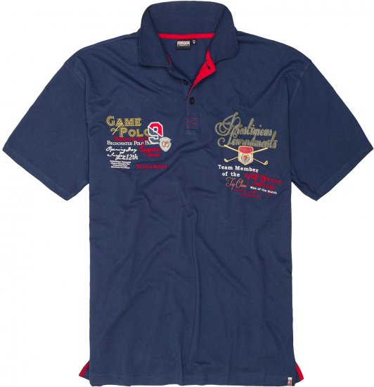 Adamo DURBAN Regular fit Polo Shirt Navy - Polotrøjer - Polotrøjer 2XL-8XL