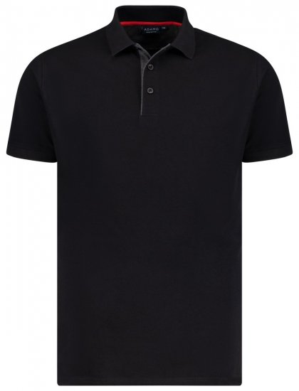 Adamo 139401 Poloshirt Sort - Polotrøjer - Polotrøjer 2XL-8XL