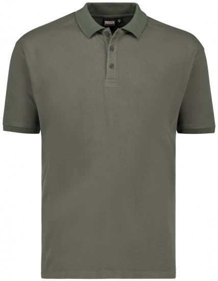 Adamo Stephan Waffelpique Poloshirt Olive Green - Polotrøjer - Polotrøjer 2XL-8XL