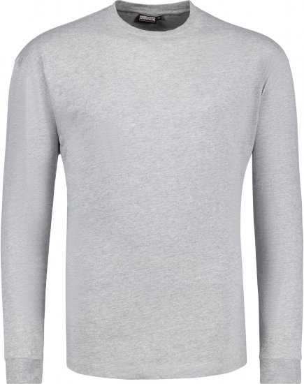 Adamo Floyd Comfort fit Long sleeve T-shirt Grey - T-shirts - T-shirts i store størrelser - 2XL-14XL