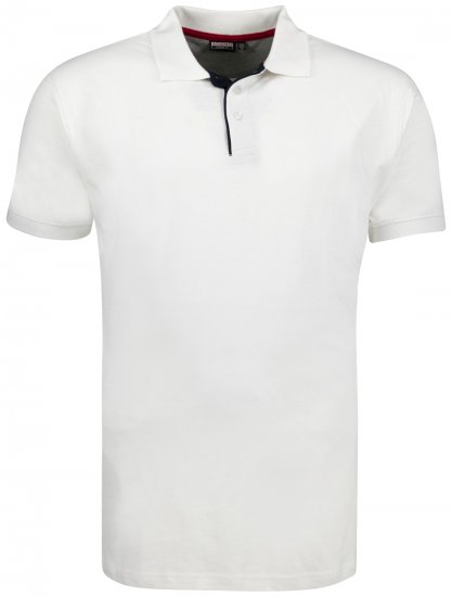 Adamo Pablo Comfort fit Polo Shirt White - Polotrøjer - Polotrøjer 2XL-8XL