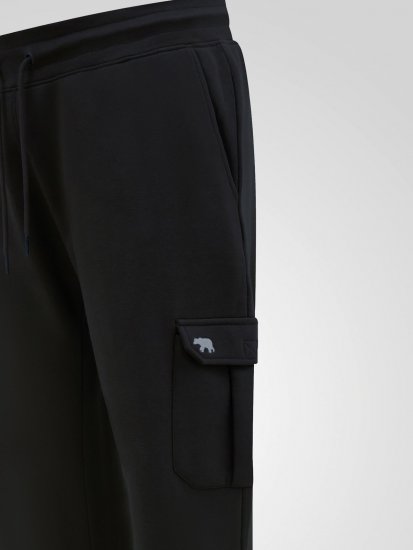 D555 Dexter 1 Cargo Jogger With Bear Embroidery Sort - Joggingbukser og shorts - Sweatpants og Sweatshorts 2XL-12XL