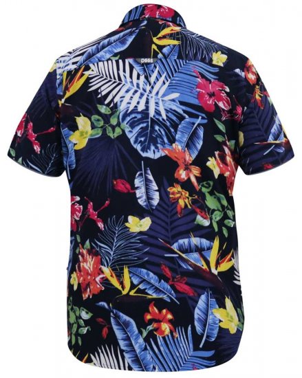 D555 TOBY Multi Colour Hawaiian AO Print Shirt - Skjorter - Skjorter til store mænd 2XL- 8XL