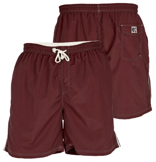 D555 Yarrow Swimshorts Burgundy - Undertøj og badetøj - Badetøj og Undertøj i store størrelser 