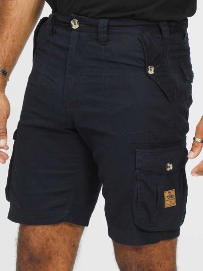 D555 RODNEY Cotton Cargo Shorts Navy - Shorts - Shorts i store størrelser - W40-W60