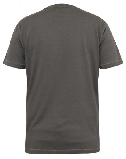 D555 DALLAS Official Gas Monkey Printed Crew Neck T-Shirt Khaki - T-shirts - T-shirts i store størrelser - 2XL-14XL