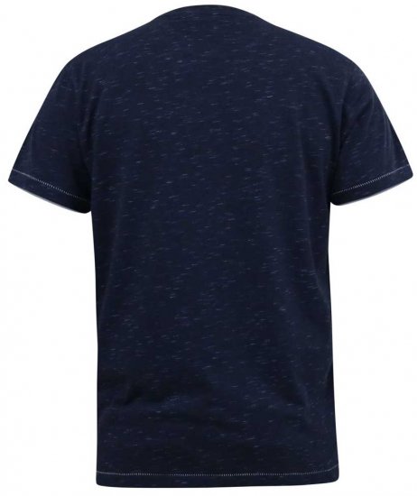 D555 DENNIS Official AC/DC Printed Crew Neck T-Shirt Navy Reno - T-shirts - T-shirts i store størrelser - 2XL-14XL