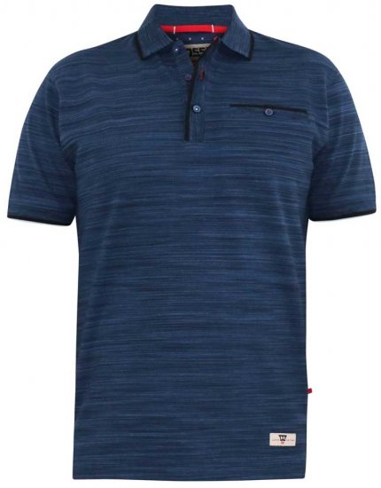 D555 FOXLEY Pique Reno Polo Navy - Polotrøjer - Polotrøjer 2XL-8XL