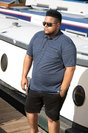 D555 FOXLEY Pique Reno Polo Navy - Polotrøjer - Polotrøjer 2XL-8XL