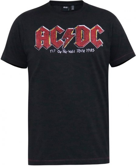 D555 JAILBREAK Official Ac/Dc Printed T-Shirt With Front And Back Print - Black - T-shirts - T-shirts i store størrelser - 2XL-14XL